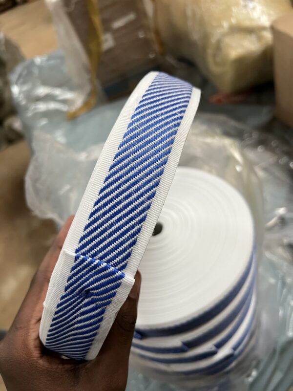 Blue striped Mattress Ribbon - Image 3